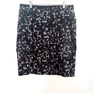 Ann Taylor Loft Abstract Pencil Skirt, Sz 8